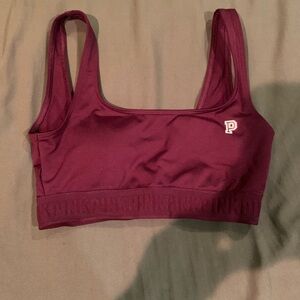 Victoria's Secret Plum Sports Bra with P Logo